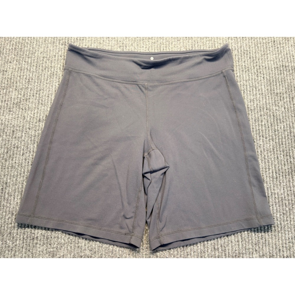 Athleta Womens Gray Compression Athletic Yoga Shorts Size MP Petite